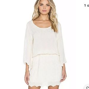 Cleobella Louise Ivory Embroidered Mini Dress